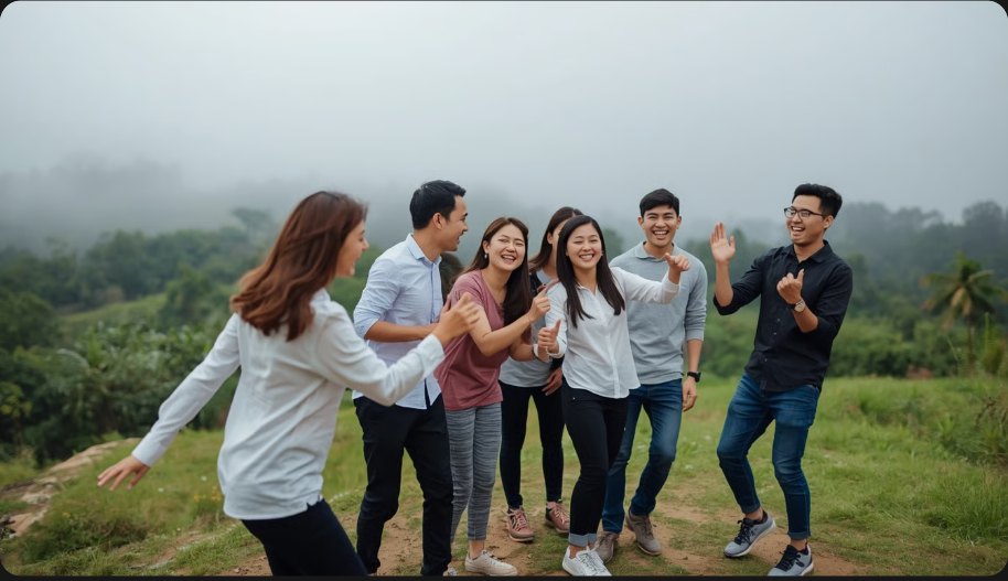 Hoạt động team building ngoài trời tại Đà Lạt