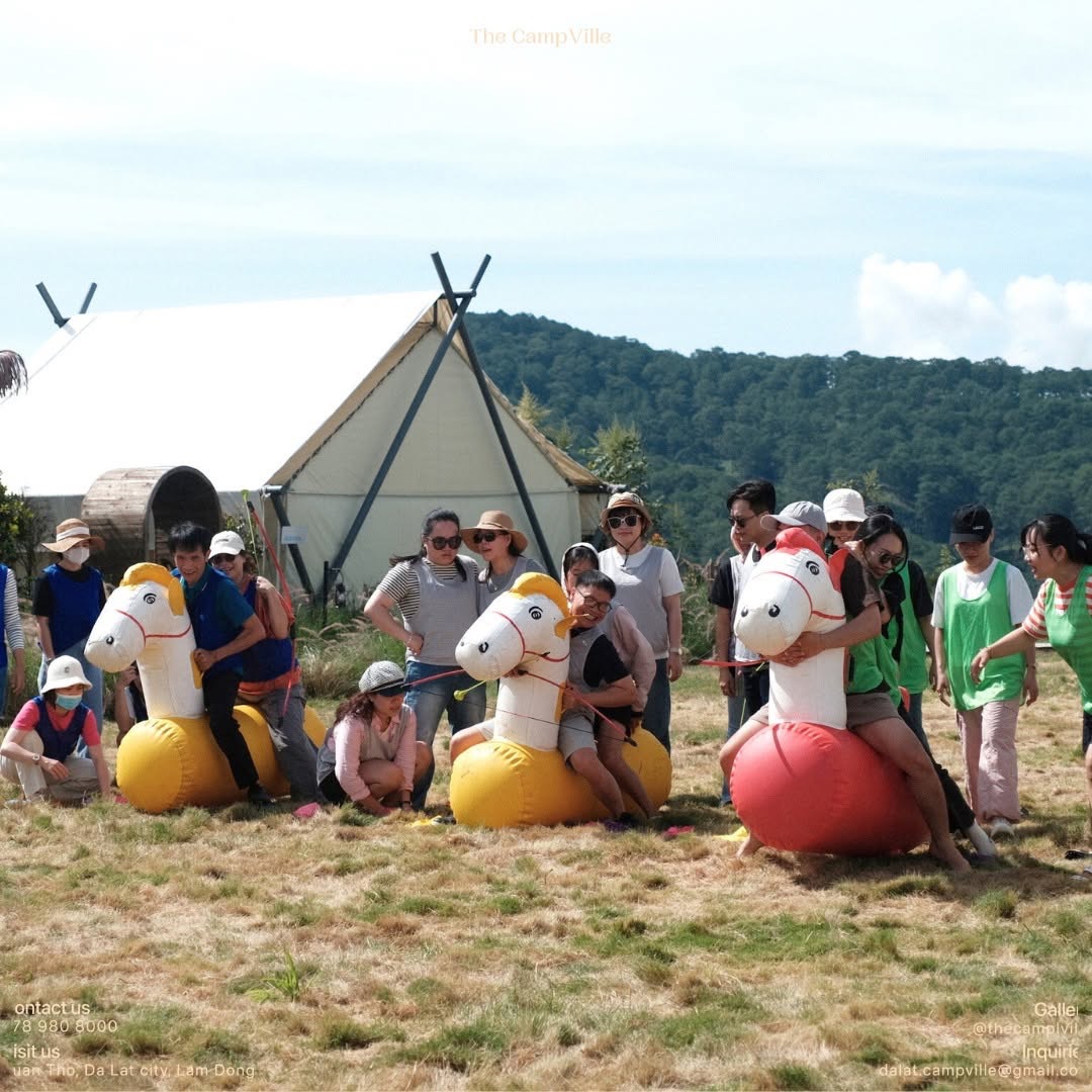 Tổ chức team building tại The Camp Ville Dalat