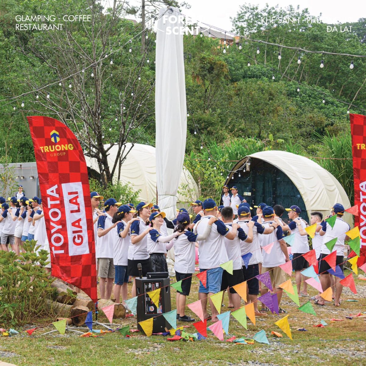 Tổ chức team building tại Forest Scent Glamping Đà Lạt