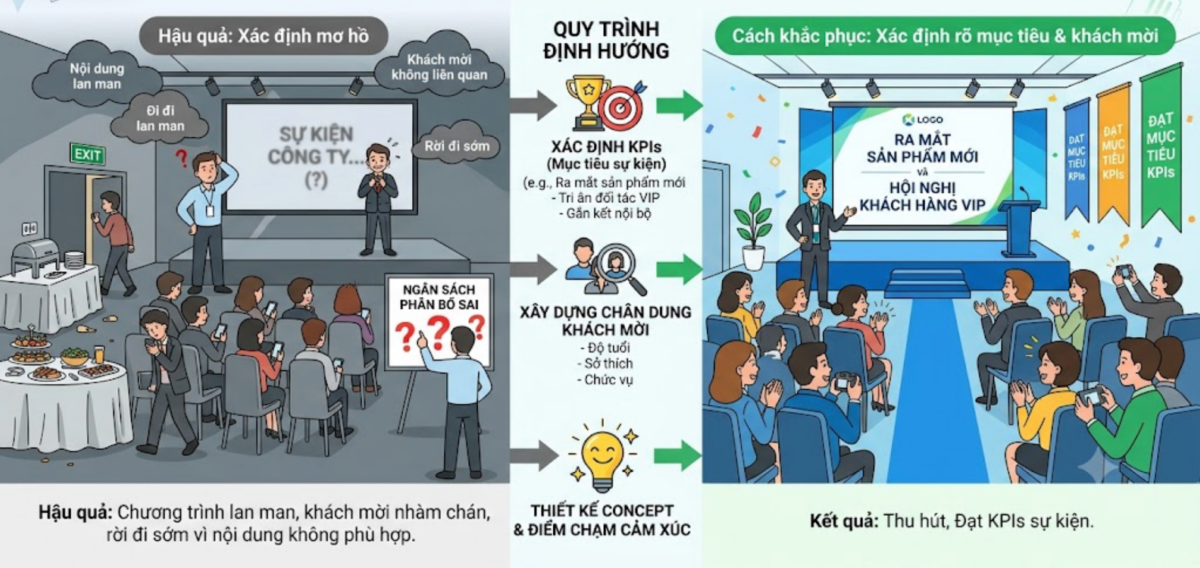 7 Sai lầm thường gặp khi tổ chức sự kiện