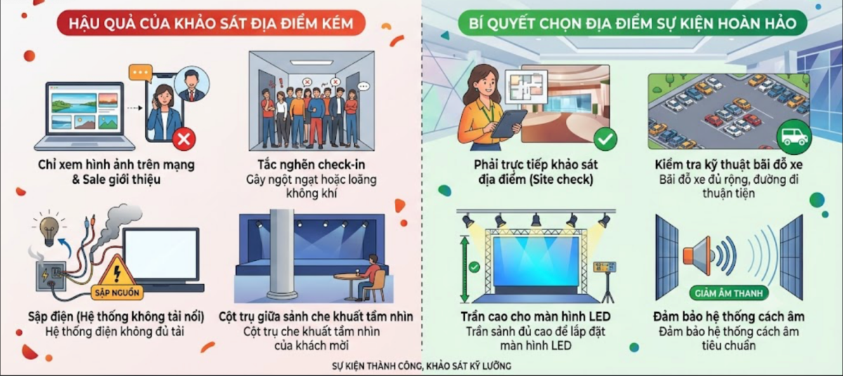 7 Sai lầm thường gặp khi tổ chức sự kiện
