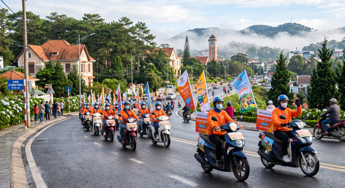 Sense Media| Roadshow quảng cáo chuyên nghiệp tại Đà Lạt