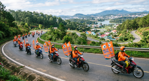 Tổ chức Roadshow chạy quảng cáo tại Đà Lạt