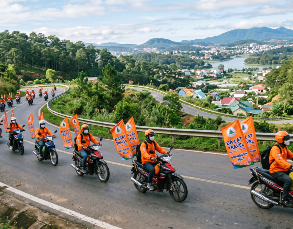 Tổ chức Roadshow chạy quảng cáo tại Đà Lạt