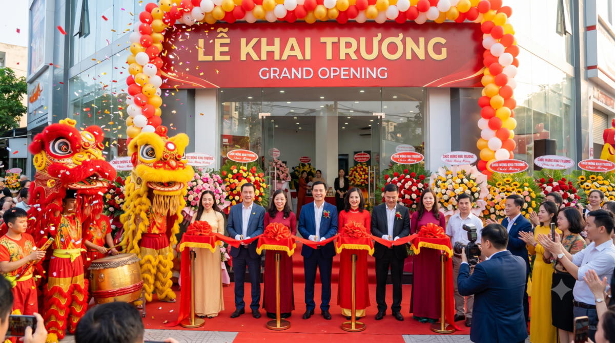 Dịch vụ tổ chức lễ Khai Trương Trọn Gói tại Đà Lạt 