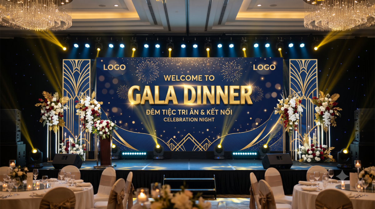 Thi công backdrop sự kiện tại Đà Lạt - Sense Media & Event