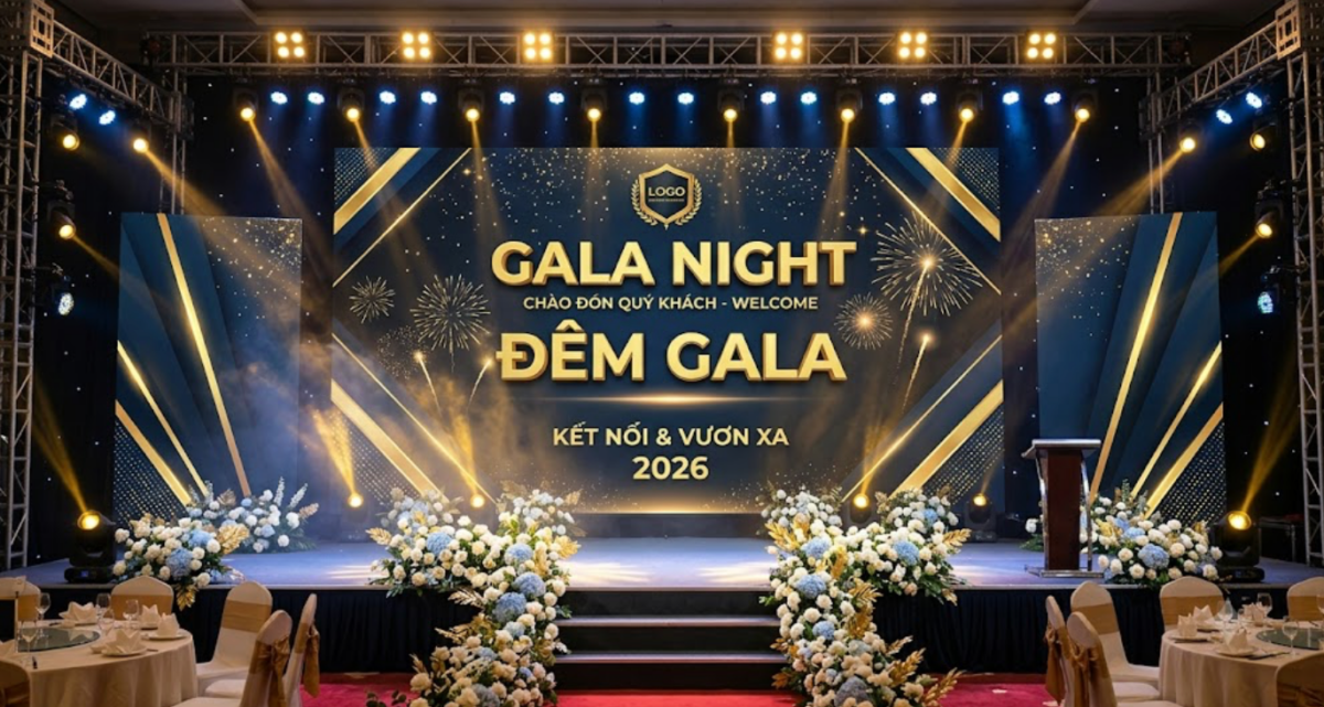 Thi công backdrop sự kiện tại Đà Lạt - Sense Media & Event